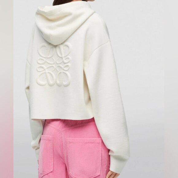 Loewe Anagram wool-blend zip-up hoodie - Picture 3 of 12